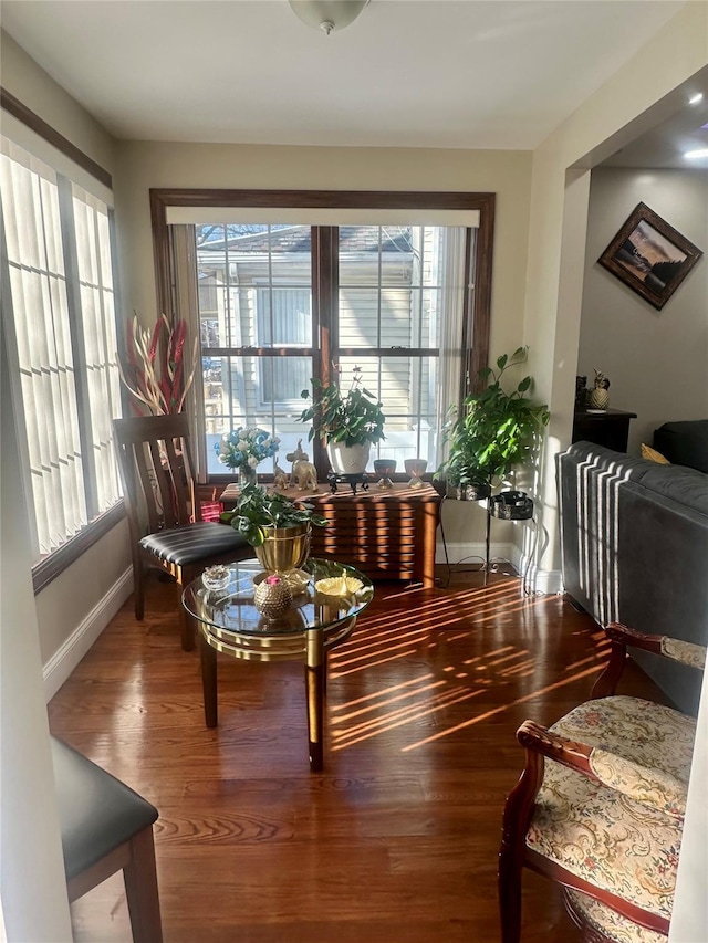 110-37 213th St, Queens Village, NY 11429 - sitting room with wood-type flooring
