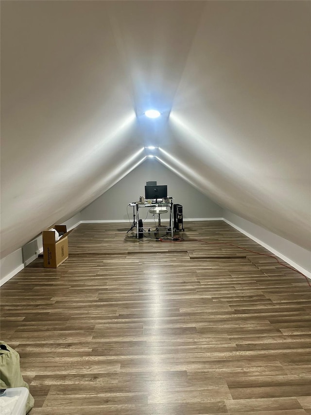 110-37 213th St, Queens Village, NY 11429 - additional living space featuring lofted ceiling and hardwood / wood-style flooring