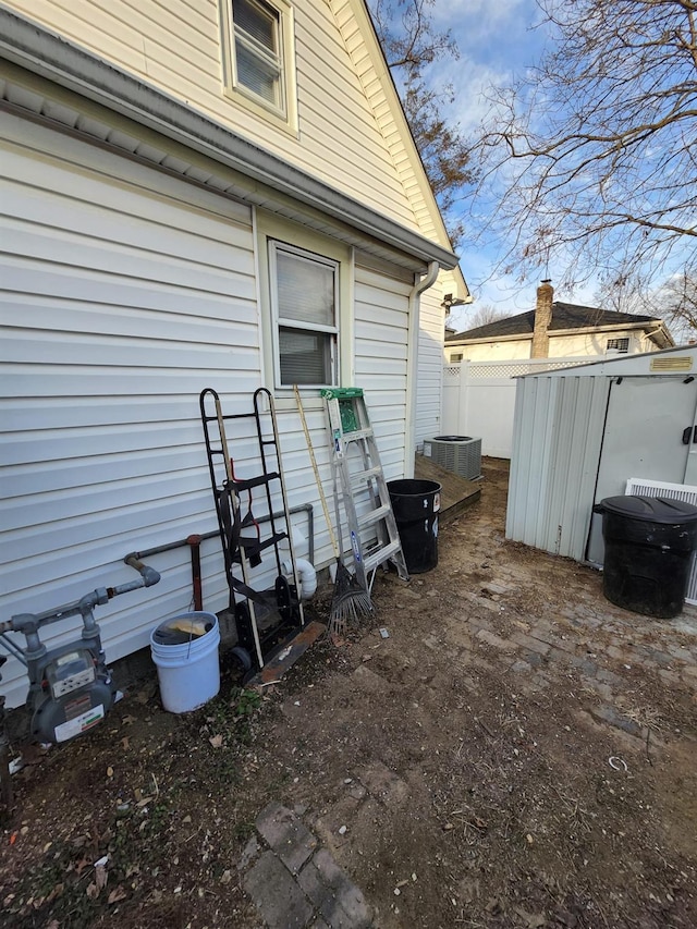 exterior space with central AC unit