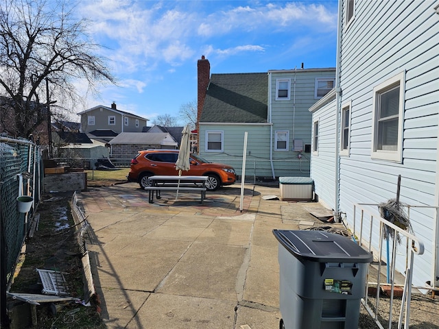 view of patio with fence