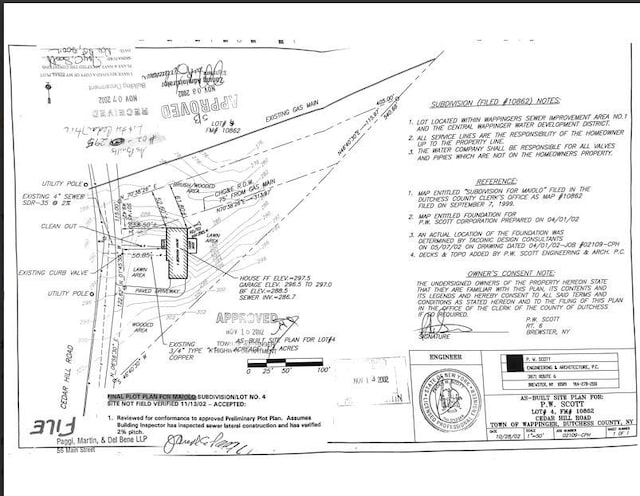 125 Cedar Hill Rd, Wappingers Falls, NY 12590 - survey map / technical document
