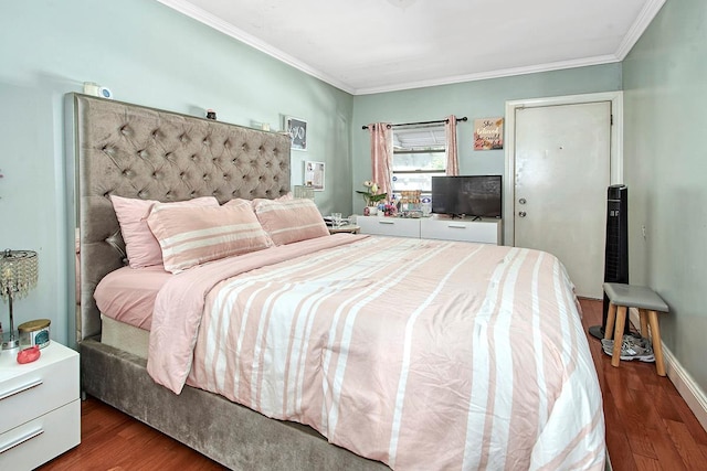 4016 Wilder Ave, Bronx, NY 10466 - bedroom with crown molding and wood finished floors
