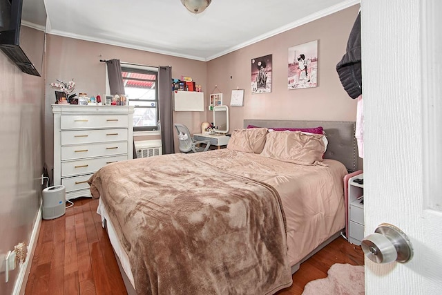 4016 Wilder Ave, Bronx, NY 10466 - bedroom featuring wood finished floors and crown molding