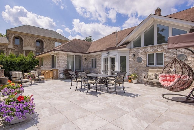 view of patio / terrace with an outdoor living space