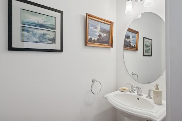 bathroom with a sink