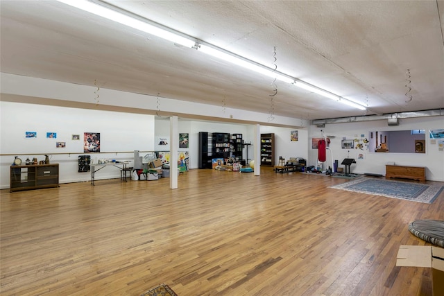 interior space featuring wood finished floors