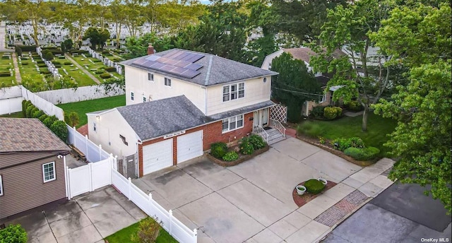 birds eye view of property featuring a residential view