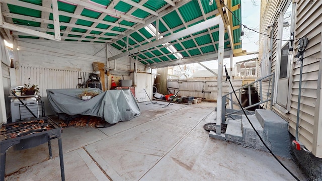 view of patio / terrace featuring entry steps and a fenced backyard