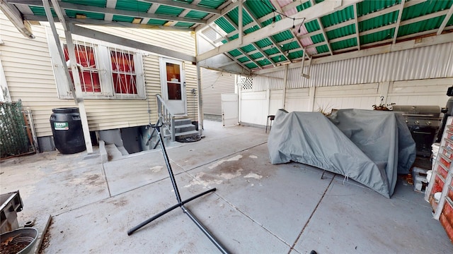 view of patio with entry steps