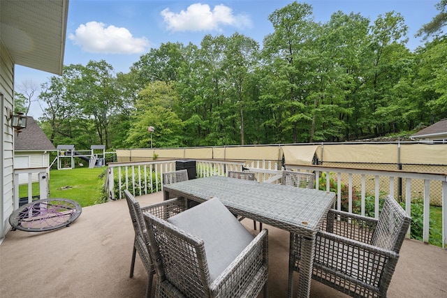 97 Ludlam Rd, Monroe, NY 10950 - view of patio / terrace with outdoor dining space
