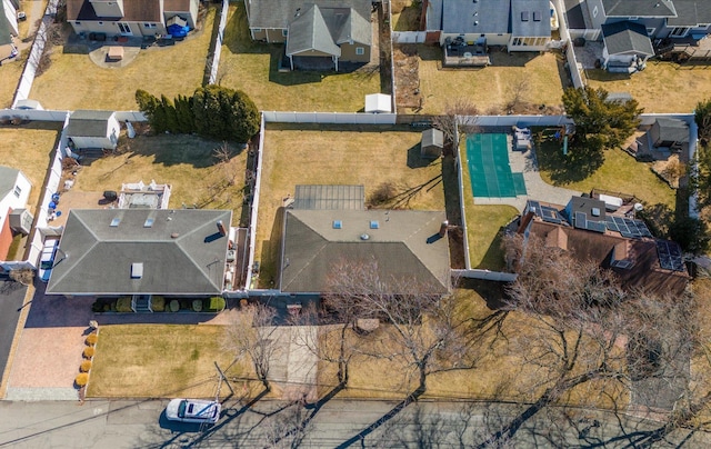 drone / aerial view featuring a residential view