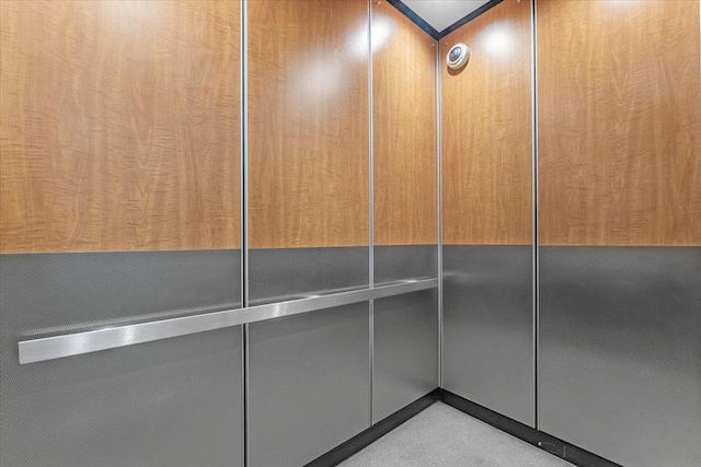 interior details with elevator