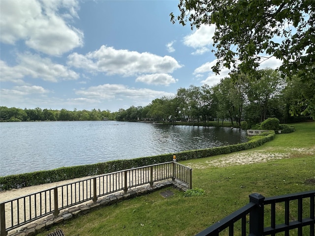 view of water feature