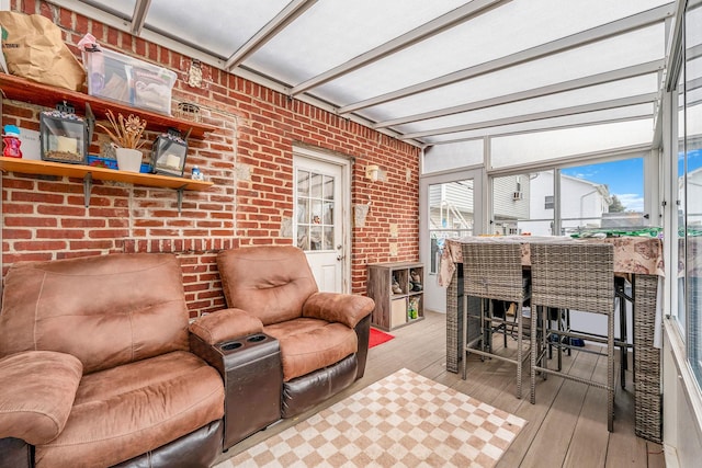 view of sunroom / solarium