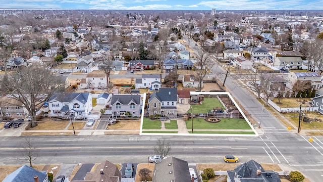 drone / aerial view with a residential view