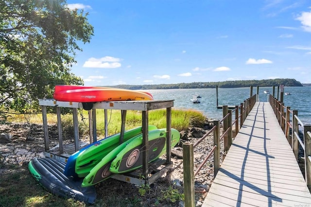 view of property's community featuring a water view and playground community