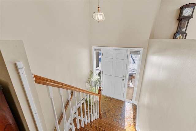 entrance foyer featuring stairs