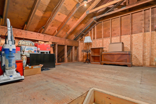 view of attic