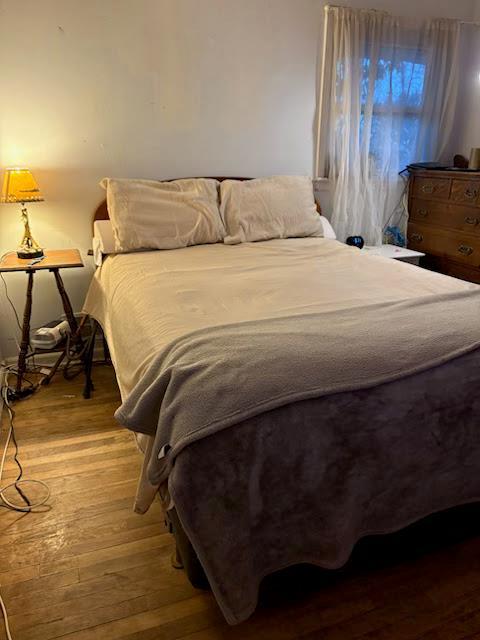 bedroom featuring wood-type flooring