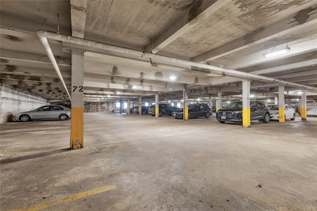 view of parking deck