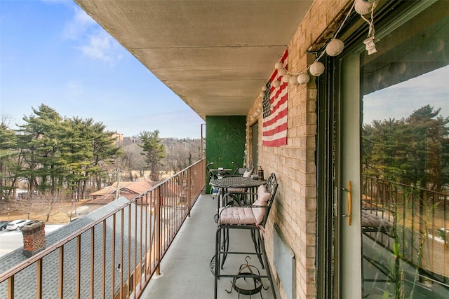 view of balcony