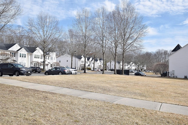 view of yard featuring a residential view