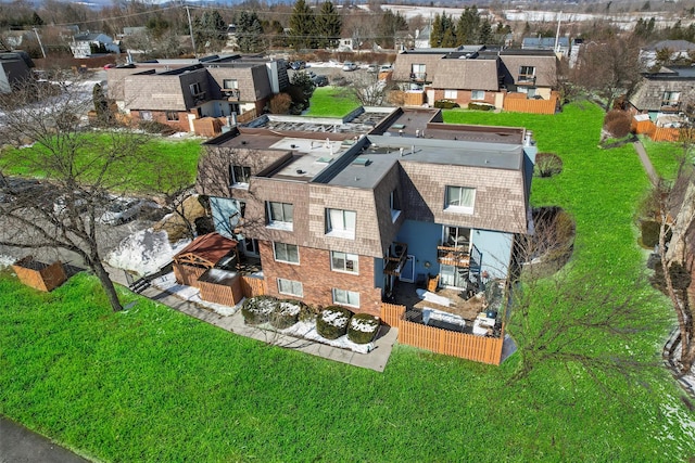 bird's eye view featuring a residential view