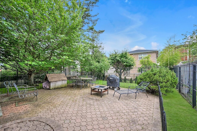 33-64 190th St, Flushing, NY 11358 - view of patio featuring area for grilling