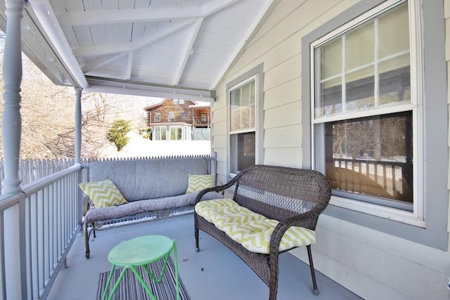 view of patio / terrace with a porch