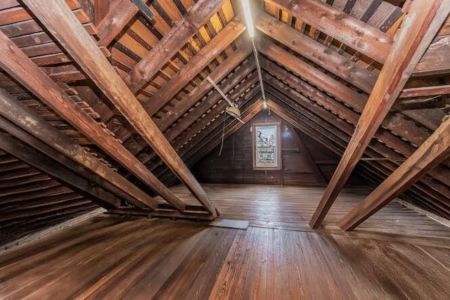 view of attic