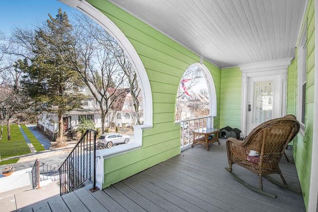 view of sunroom