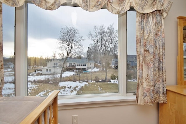 interior space featuring a residential view