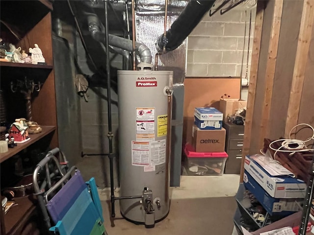 utilities with gas water heater