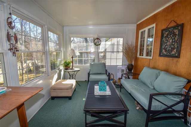 view of sunroom