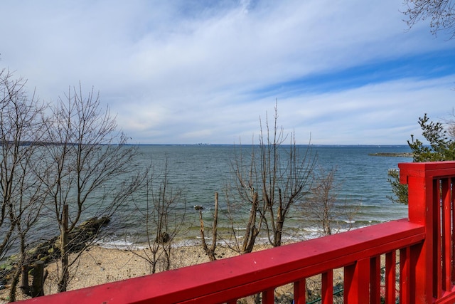 water view with a beach view