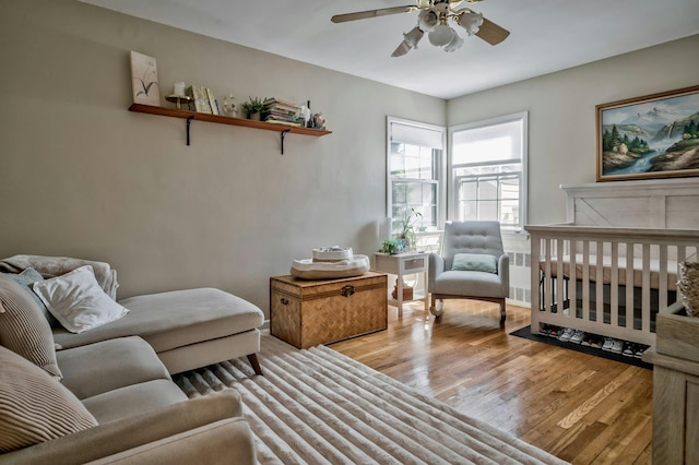 interior space with wood finished floors