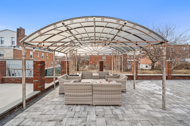 view of patio / terrace with outdoor lounge area