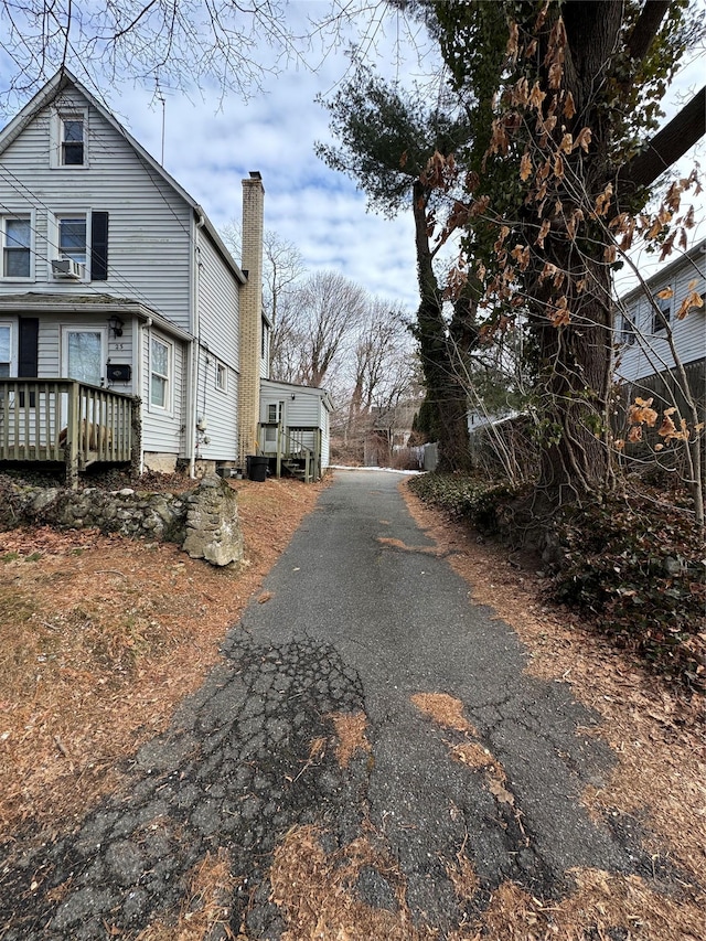 view of street with driveway