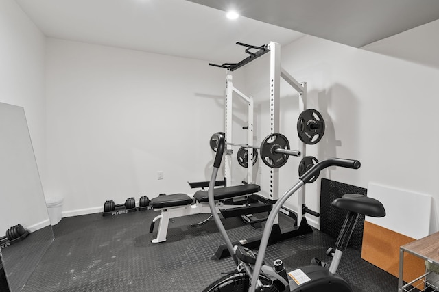61 Surrey St, Rock Hill, NY 12775 - exercise room with baseboards