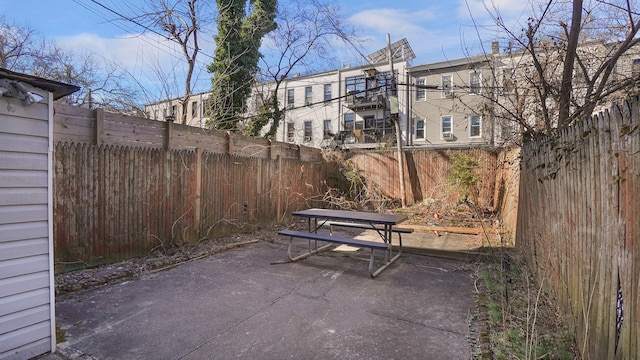 view of patio / terrace with a fenced backyard