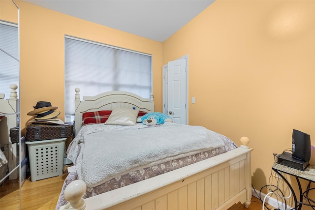 bedroom featuring light wood-type flooring