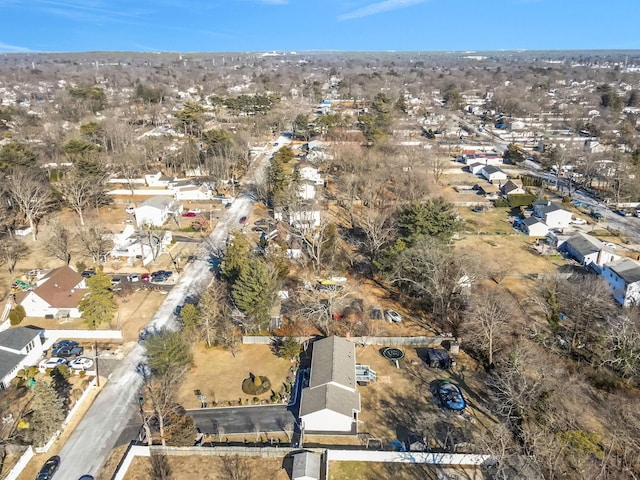 aerial view featuring a residential view