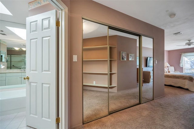 closet with visible vents