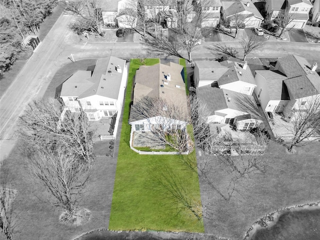 bird's eye view featuring a residential view