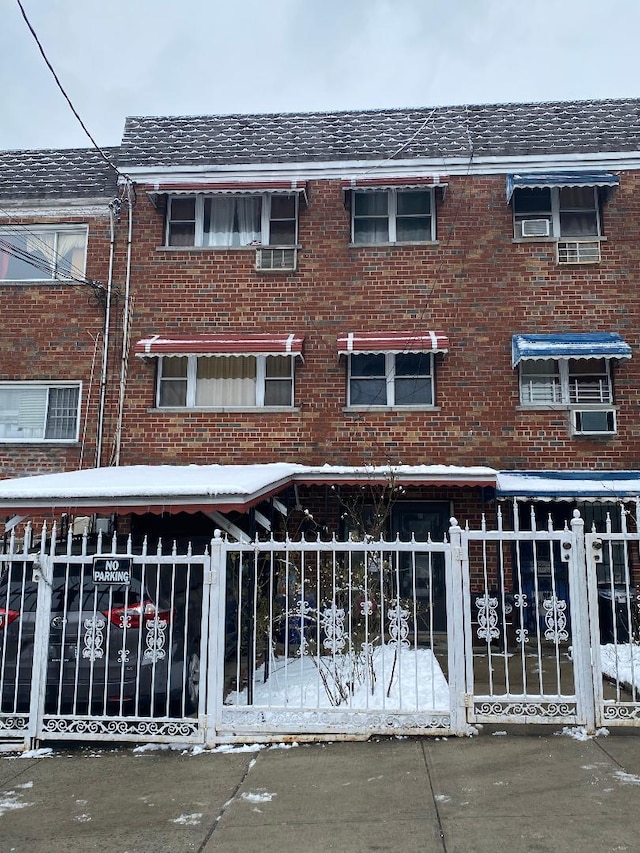 view of property with a fenced front yard