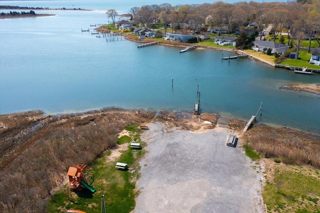 515 Corey Creek Ln, Southold, NY 11971 - birds eye view of property featuring a water view and a residential view