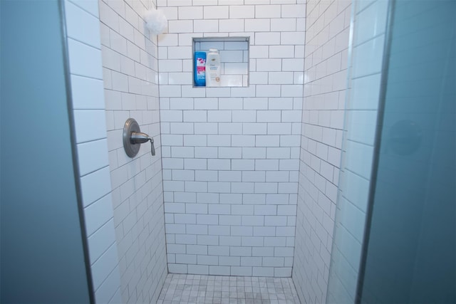 full bathroom featuring a tile shower