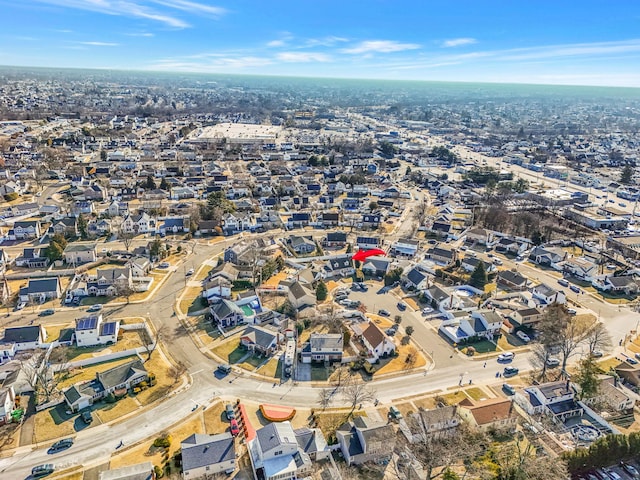 drone / aerial view with a residential view