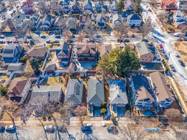 birds eye view of property featuring a residential view