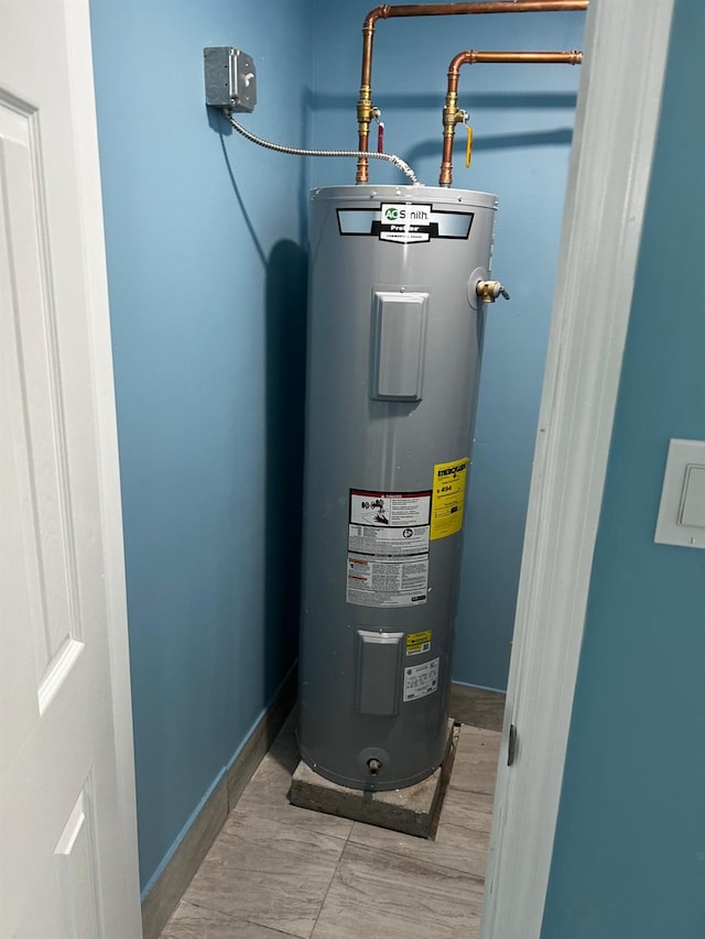 utilities with electric water heater